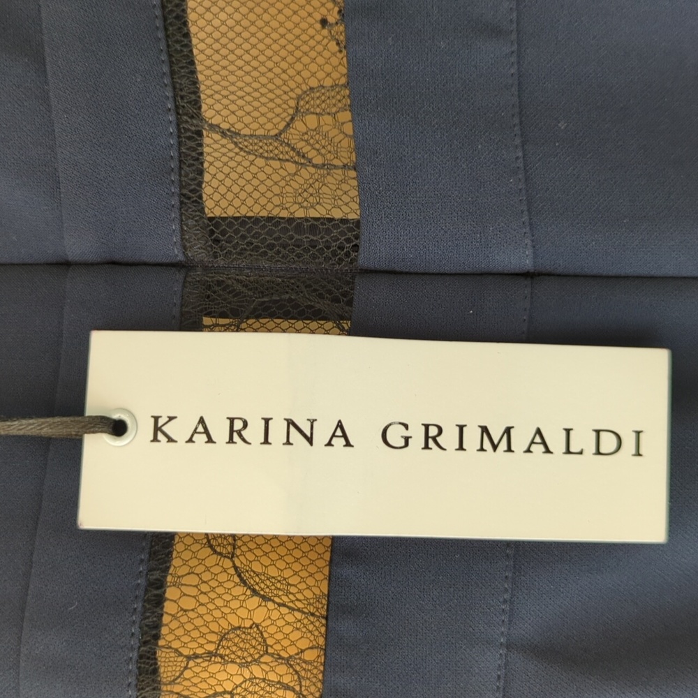 Karina Grimaldi Sleeveless Jumpsuit W/Lace Cutouts